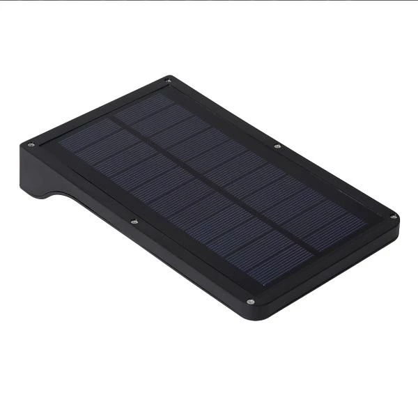 Lucide BASIC - Wandleuchte - Sonnenenergie - LED - 1x3W 2700K - IP44 - Bewegung und Tag/Nacht-Sensor - Schwarz - detail 1